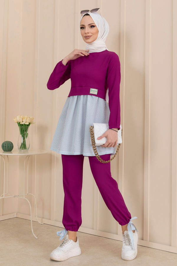 Tunik Pantolon Mor - 10507