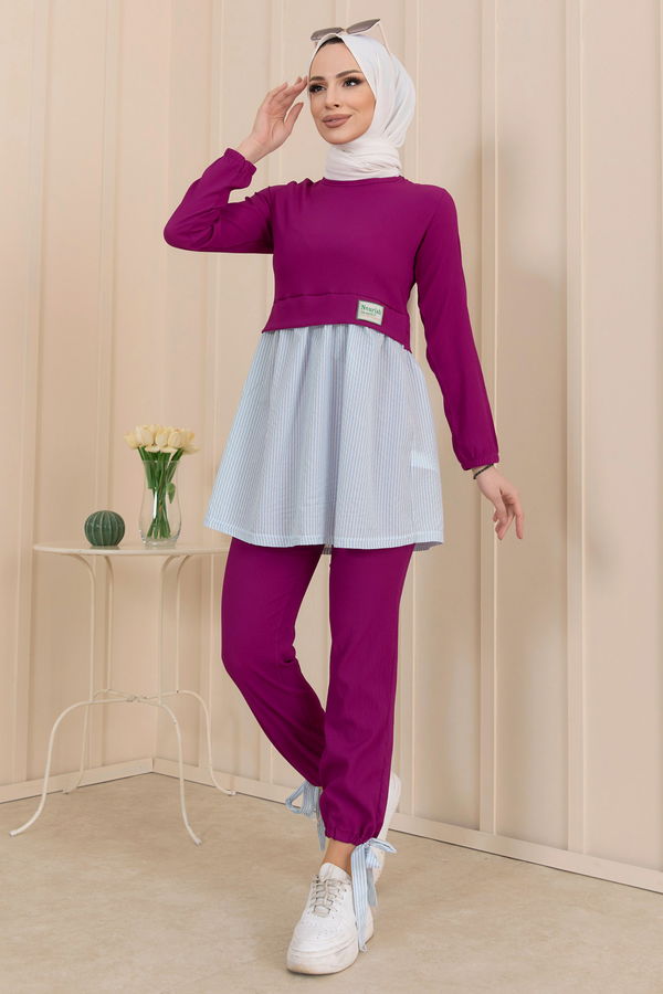 Tunik Pantolon Mor - 10507