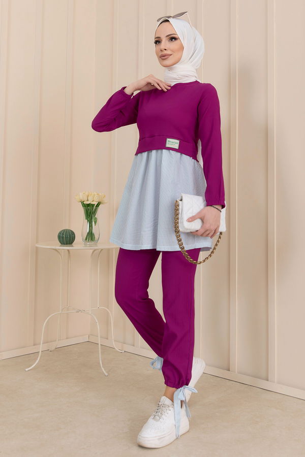 Tunik Pantolon Mor - 10507