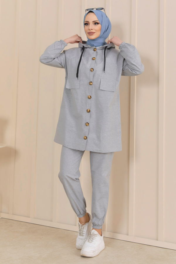 Tunik Pantolon Gri - 11424 GRİ