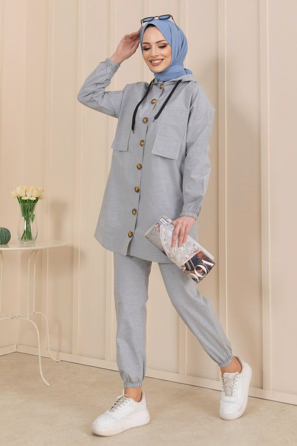Tunik Pantolon Gri - 11424 GRİ