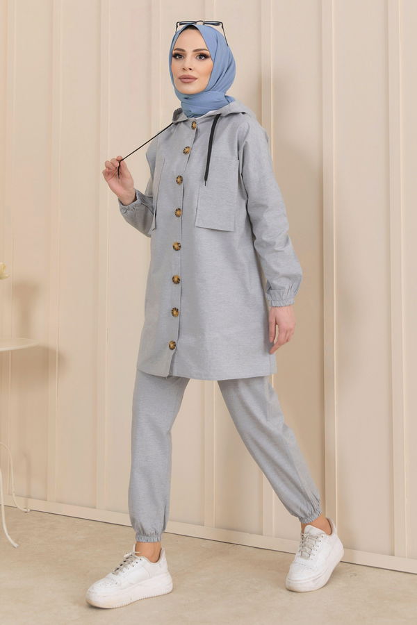 Tunik Pantolon Gri - 11424 GRİ