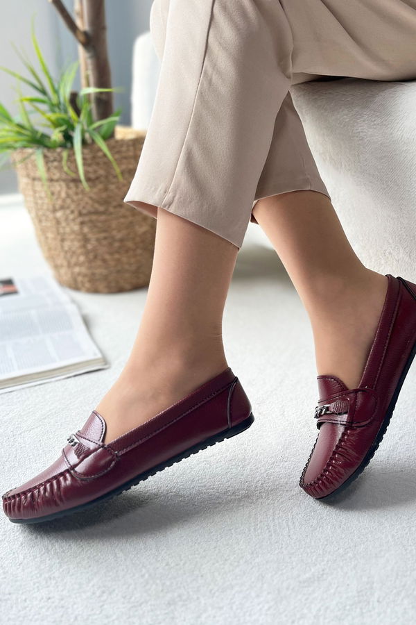 Kadın Bordo Babet - 22225