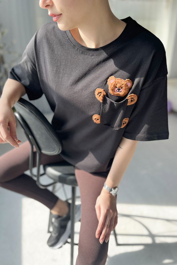 T-Shirt Siyah - 22240