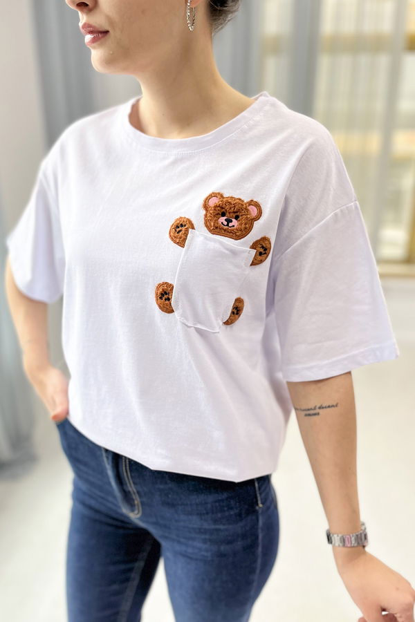 T-Shirt Beyaz - 22240