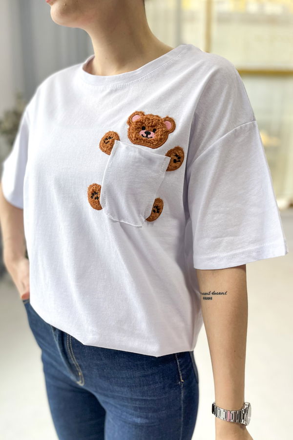 T-Shirt Beyaz - 22240