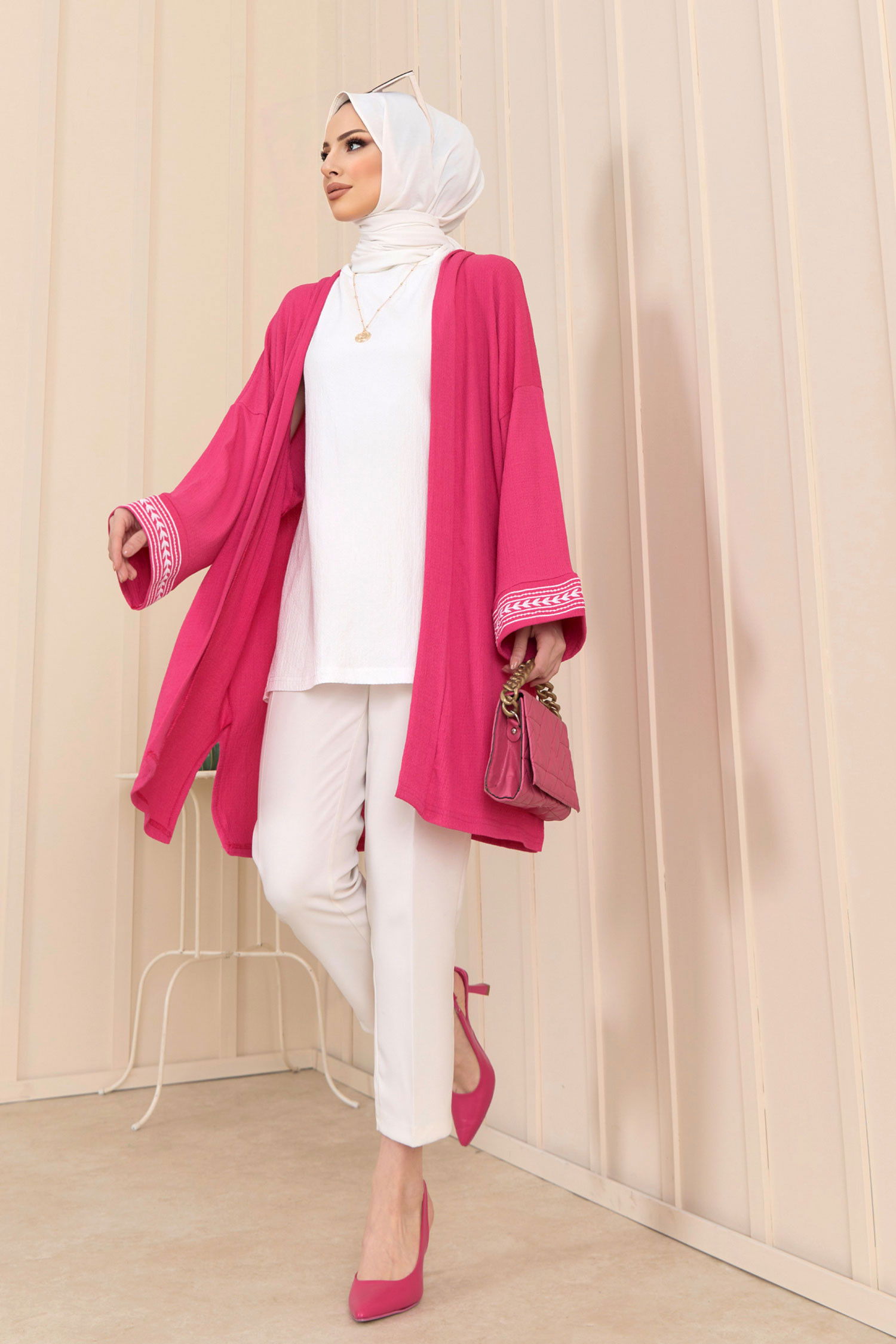 Kimono Takım Fuşya - 22230