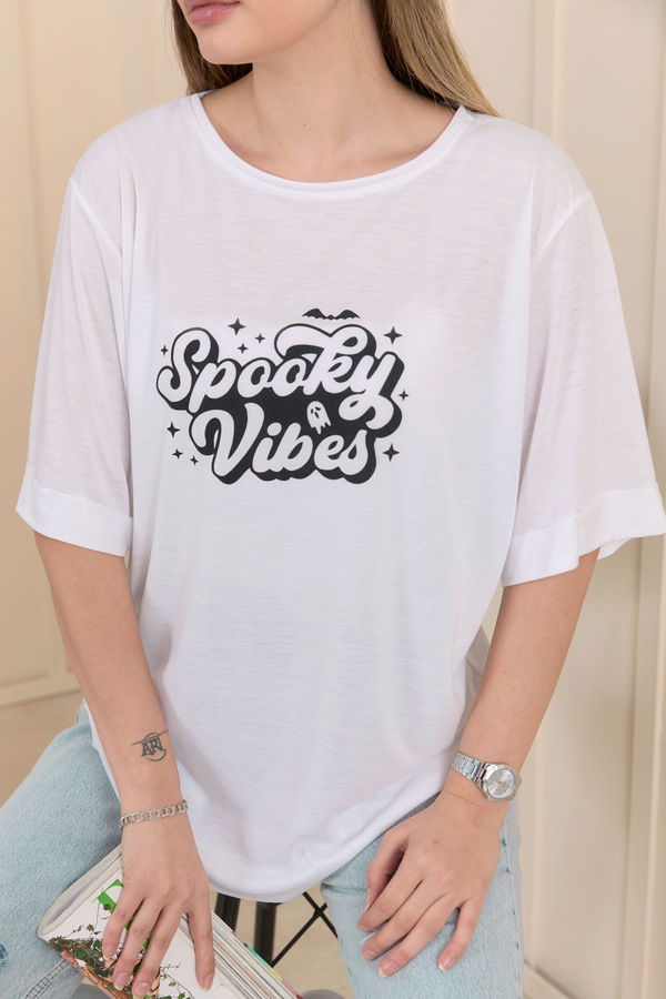 T-Shirt Beyaz - 22244