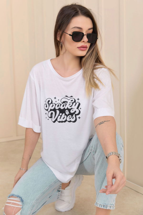 T-Shirt Beyaz - 22244