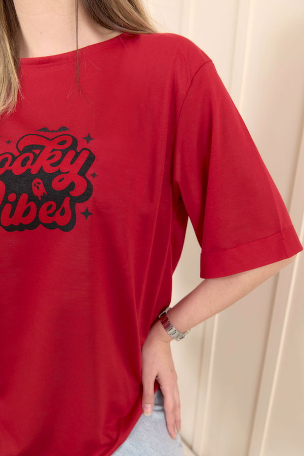 T-Shirt Kırmızı - 22244