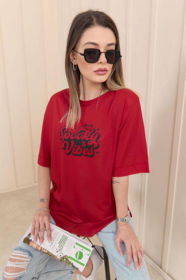 T-Shirt Kırmızı - 22244