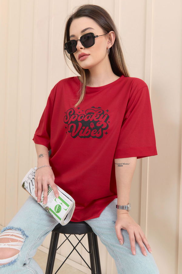 T-Shirt Kırmızı - 22244