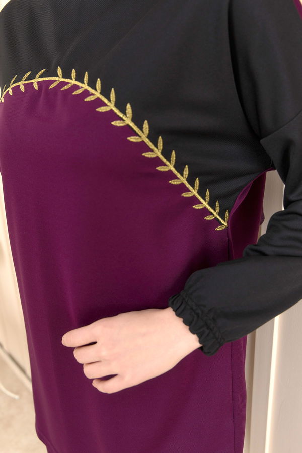 Tunik+Pantolon Mor - 11462