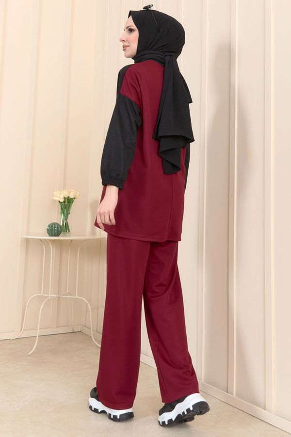 Tunik+Pantolon Bordo - 11462