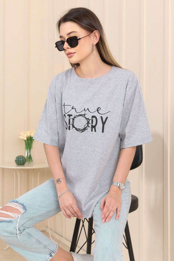 T-Shirt Gri - 22245