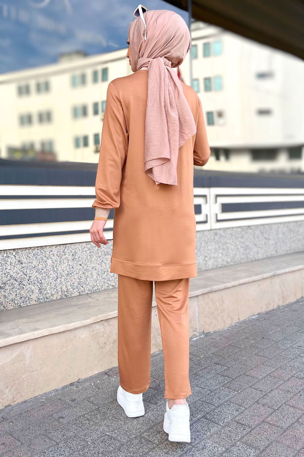 Tunik+Pantolon Vizon - 22063 VİZON
