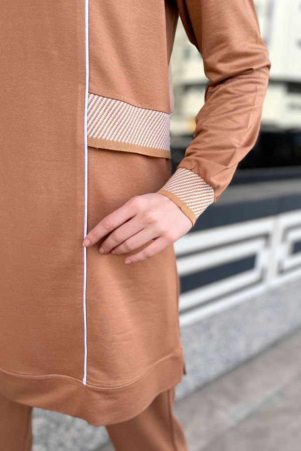 Tunik+Pantolon Vizon - 22063 VİZON