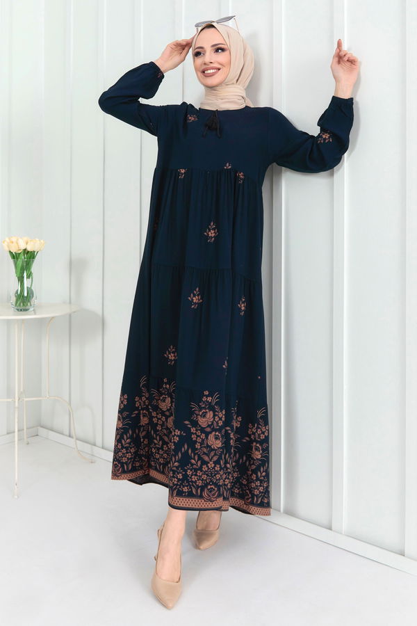 Elbise Lacivert - 22255