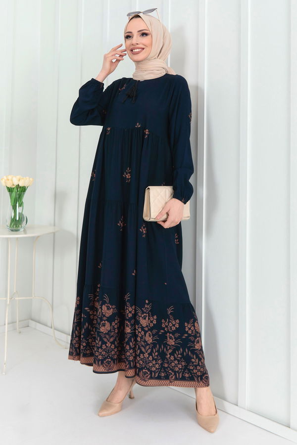 Elbise Lacivert - 22255