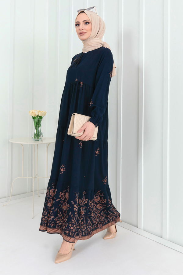 Elbise Lacivert - 22255
