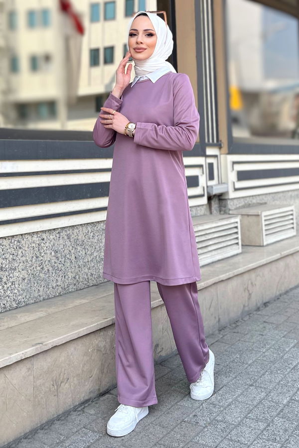 Tunik Pantolon Lila - 11356