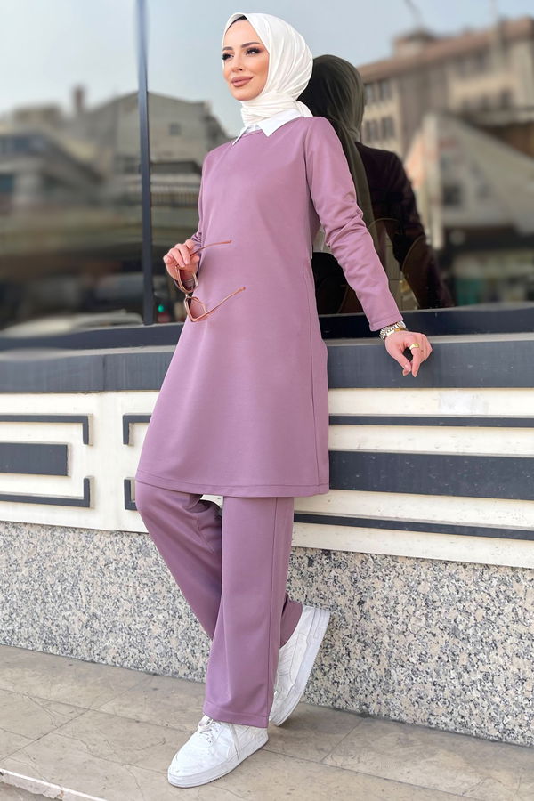 Tunik Pantolon Lila - 11356