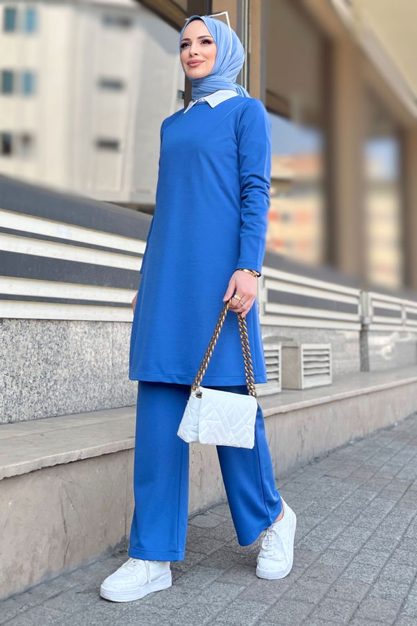 Tunik Pantolon Mavi - 11356