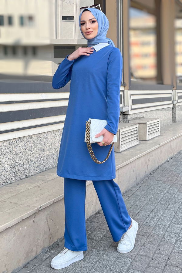 Tunik Pantolon Mavi - 11356