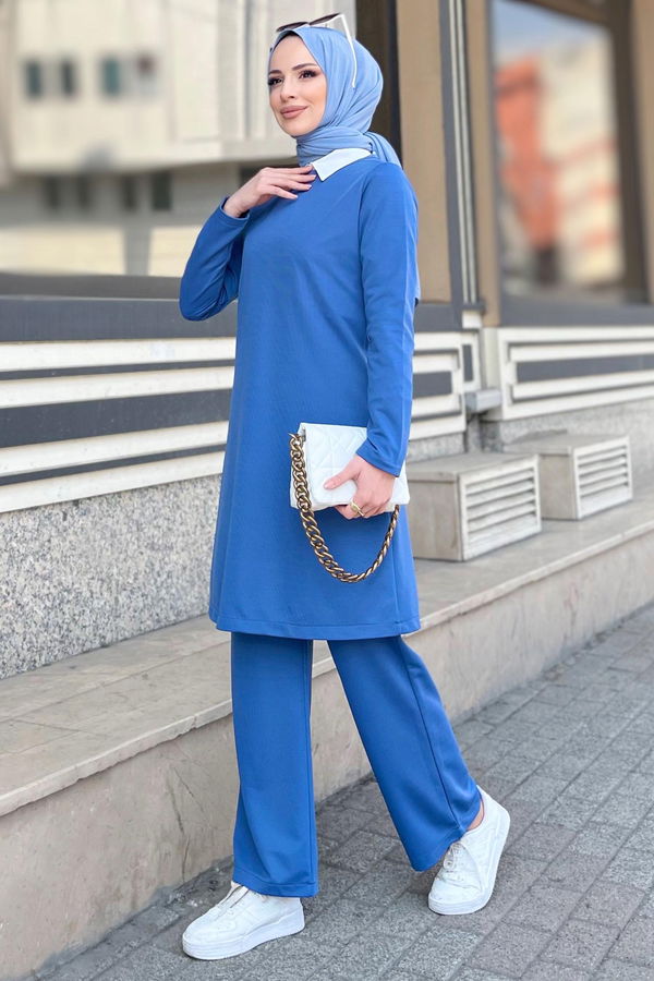 Tunik Pantolon Mavi - 11356