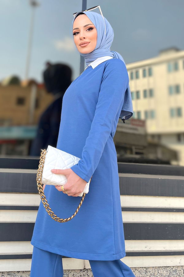 Tunik Pantolon Mavi - 11356