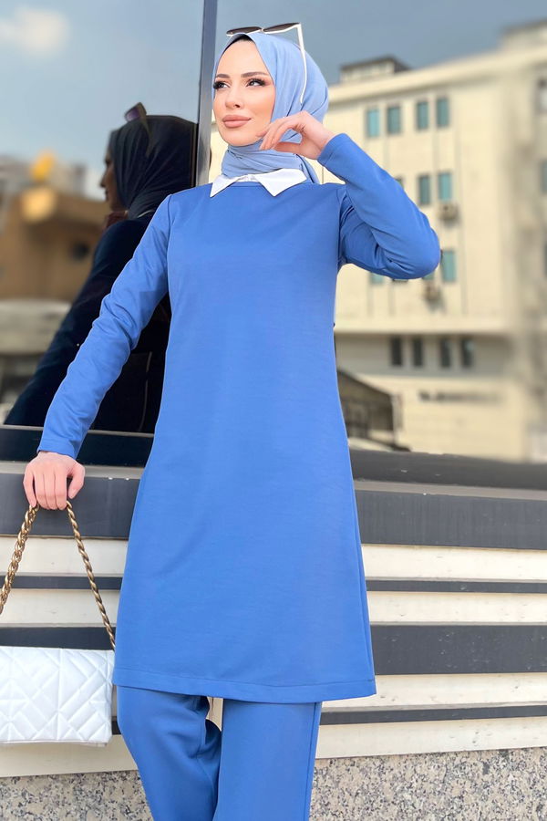 Tunik Pantolon Mavi - 11356