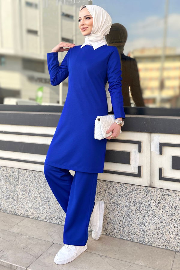 Tunik Pantolon Mavi - 11356