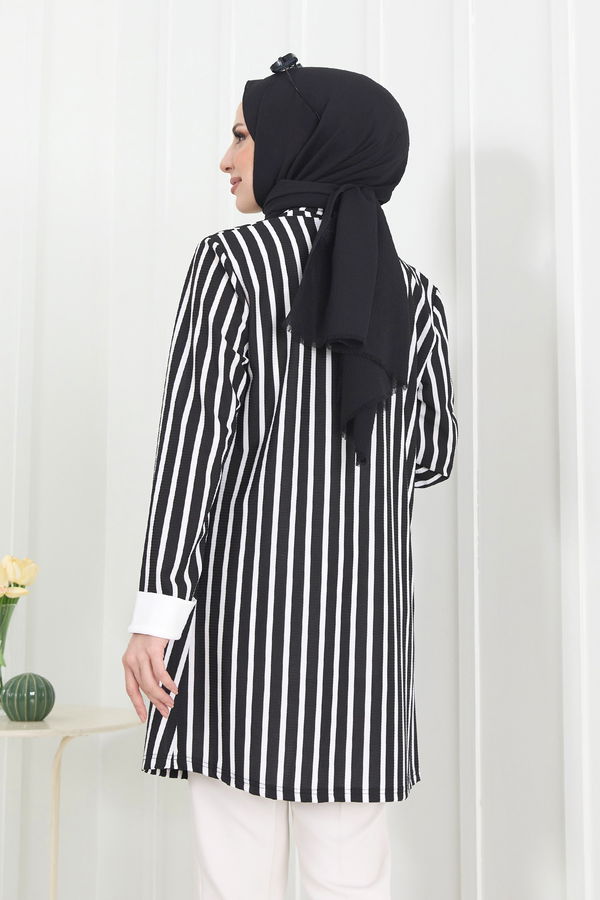 Tunik+Hırka Siyah - 22288