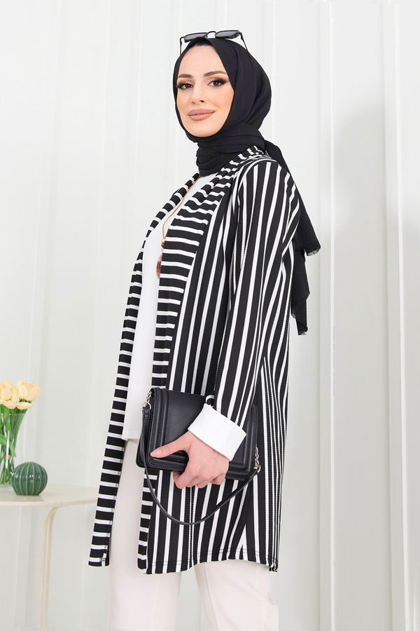 Tunik+Hırka Siyah - 22288