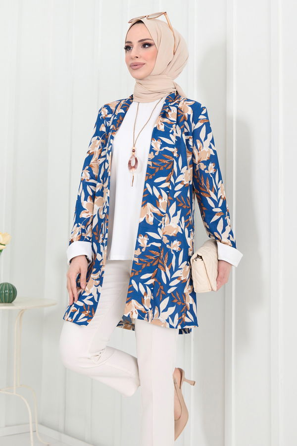 Tunik+Hırka Mavi - 22287