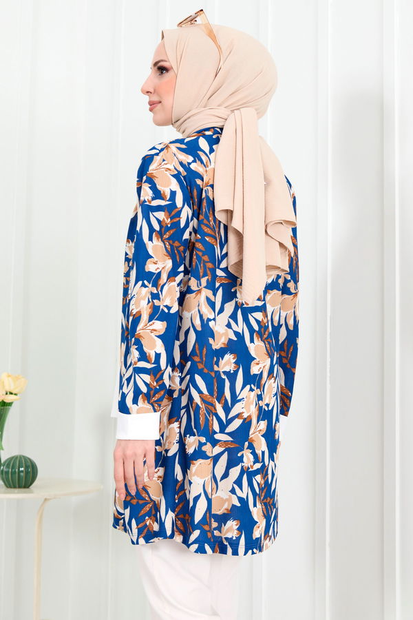 Tunik+Hırka Mavi - 22287