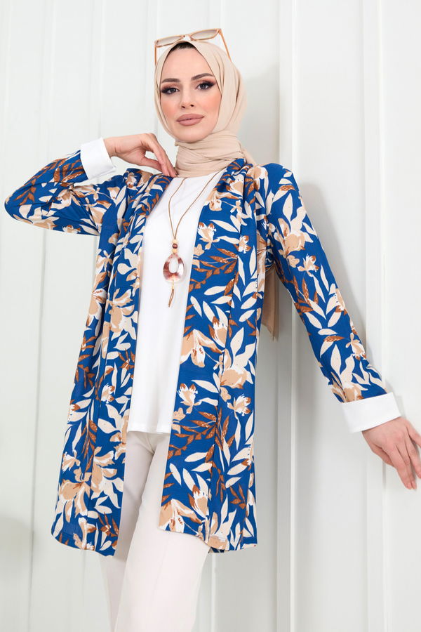 Tunik+Hırka Mavi - 22287