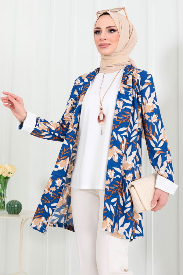 Tunik+Hırka Mavi - 22287