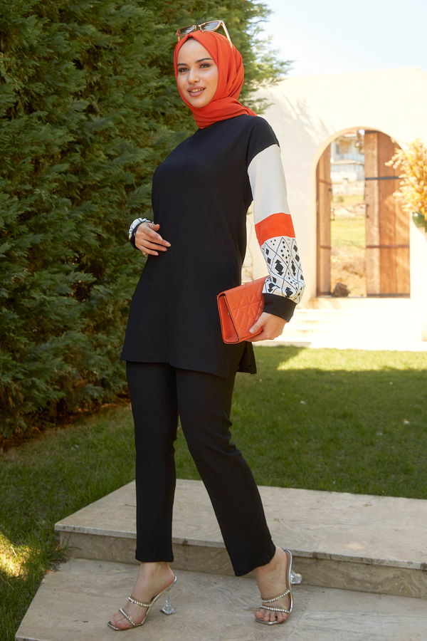 Tunik+Pantolon Siyah - 22267 SİYAH