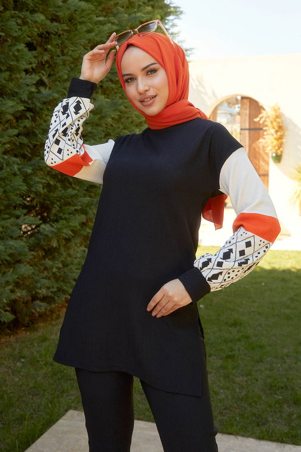 Tunik+Pantolon Siyah - 22267 SİYAH