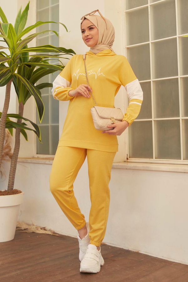 Tunık Pantolon Sarı - 3473