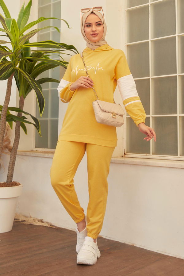 Tunık Pantolon Sarı - 3473