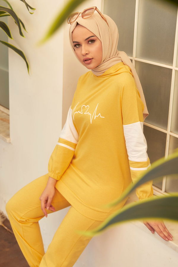 Tunık Pantolon Sarı - 3473