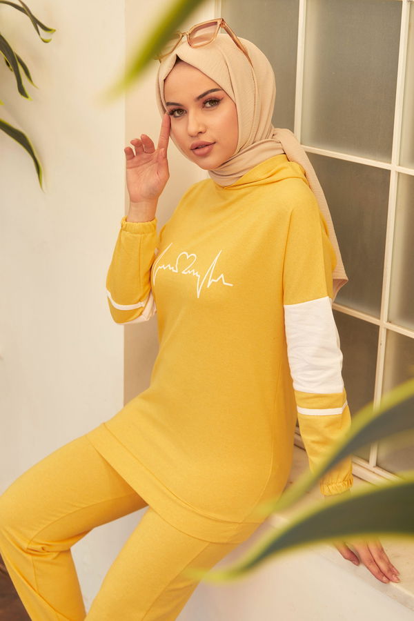 Tunık Pantolon Sarı - 3473
