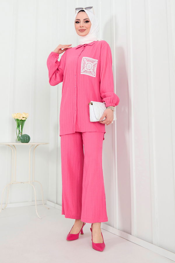 Tunik+Pantolon Fuşya - 22290 FUŞYA