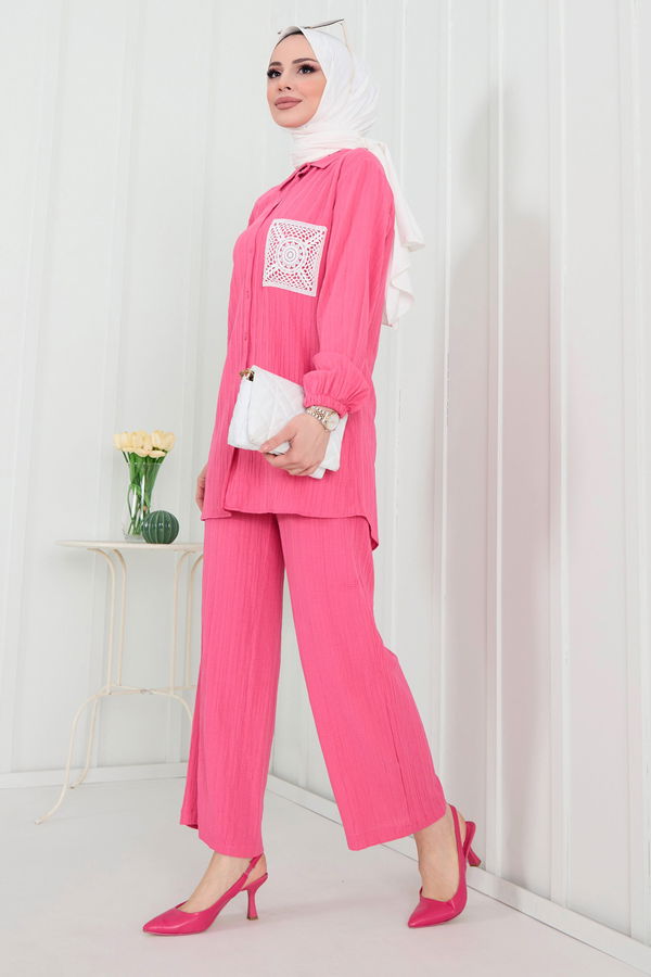 Tunik+Pantolon Fuşya - 22290 FUŞYA