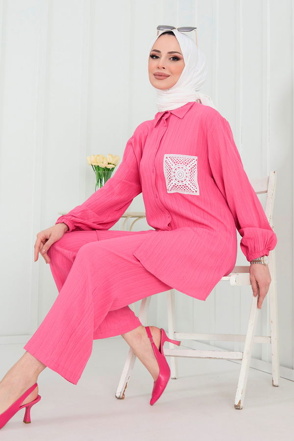 Tunik+Pantolon Fuşya - 22290 FUŞYA