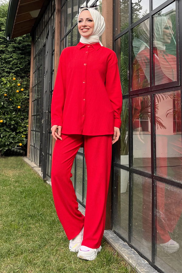 Tunik Pantolon Kırmızı - 11437