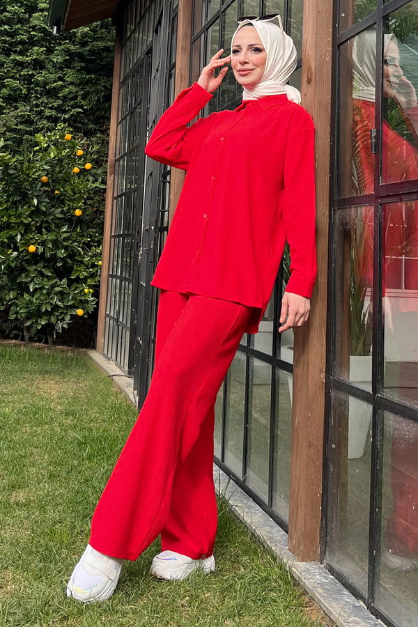 Tunik Pantolon Kırmızı - 11437