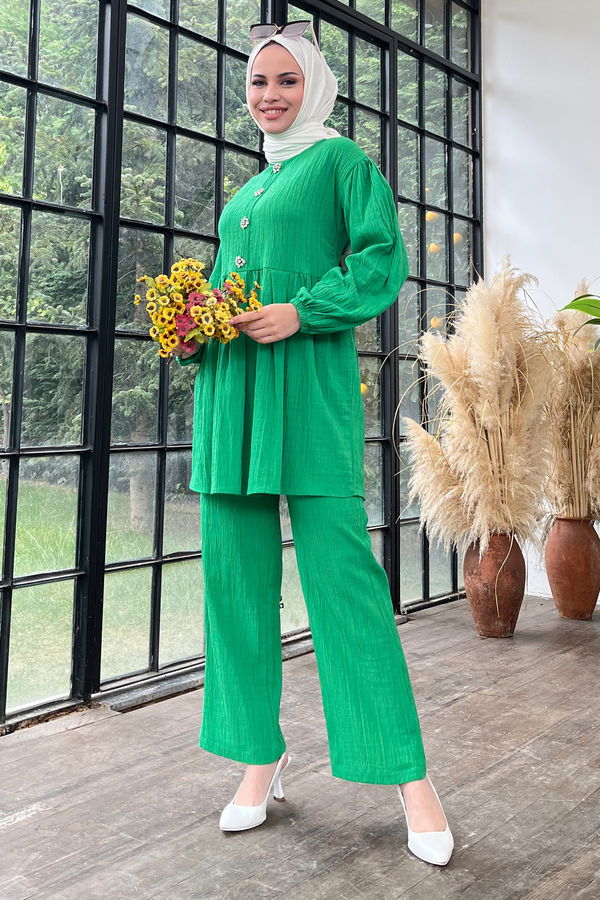 Tunik+Pantolon Yeşil - 22375